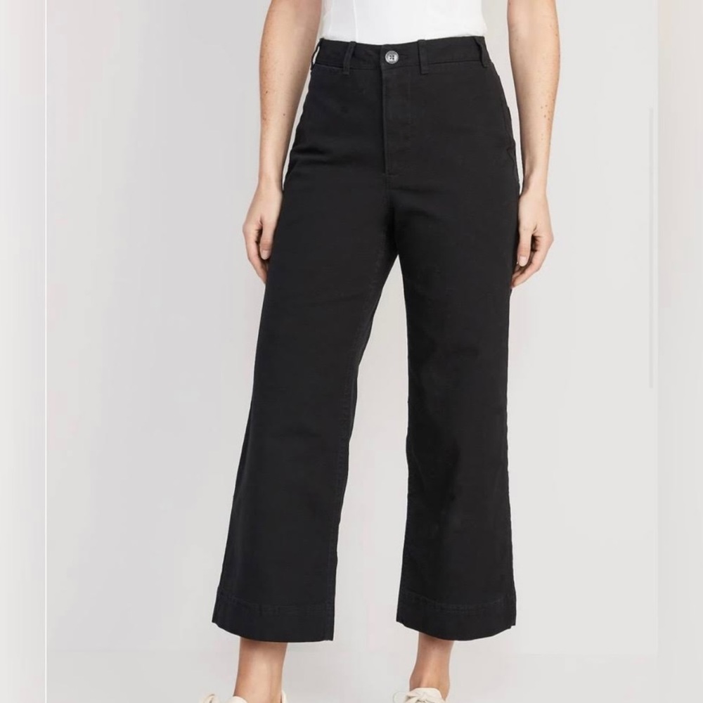 Old Navy Cropped Wide Leg Pants Sz. 12